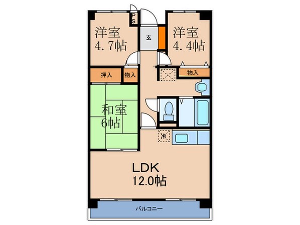 ヴェローノ出来島の物件間取画像